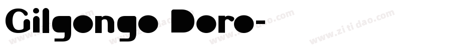 Gilgongo Doro字体转换